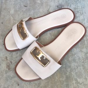 Tory Burch Selby Slide Dulce de Leche Size 7 M US